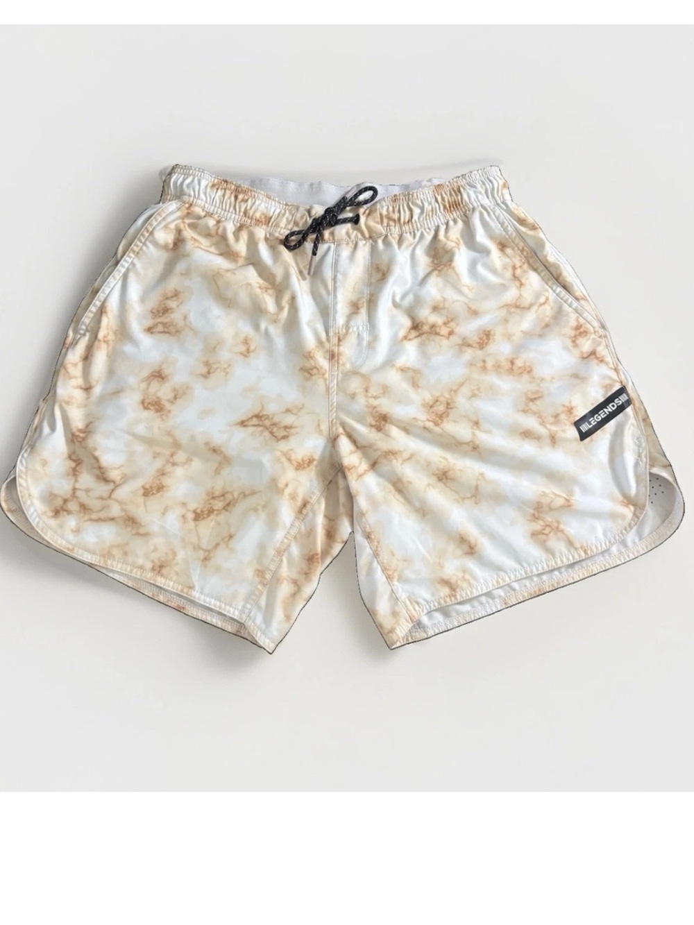 Legends Men's Medium Tie Dye Linerless 7" Inseam Activewear Luka Shorts